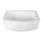 Aqua Eden Alcove Bathtubs, 60 L, 37 W, White, Acrylic VTDR603222R - alternate 1
